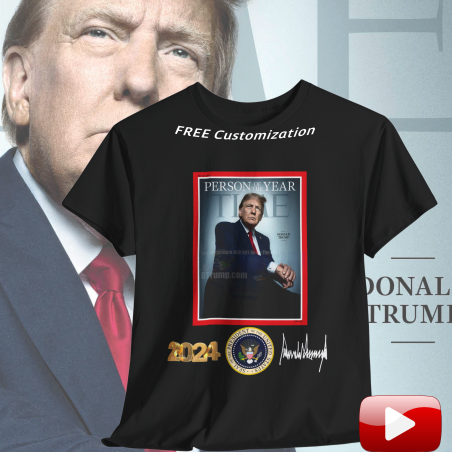 Trump Time Magazine Person Year 2024 T-Shirt Signature T-Shirt Trump Time V2