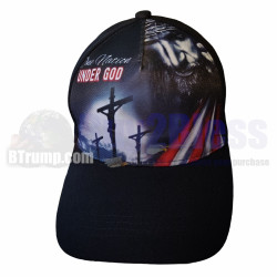One Nation Under God Cap Hat Jesus Cross