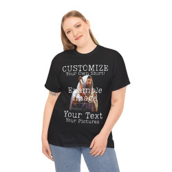 Print On Demand, completely customize your shirt! Upload pictures and text.