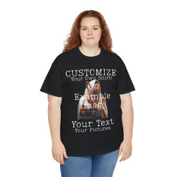 Print On Demand, completely customize your shirt! Upload pictures and text.