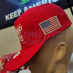 Trump 2028 Hat Cap RED 45 - 47 Made In USA Flag Trump 2028 Hat Cap MAGA USA 2028