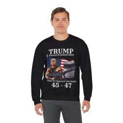 Trump Elected President 2024 Take Out The Trash Punisher Rambo 45 47 SweatShirt