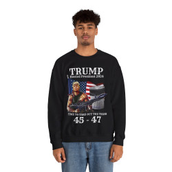 Trump Elected President 2024 Take Out The Trash Punisher Rambo 45 47 SweatShirt