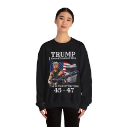 Trump Elected President 2024 Take Out The Trash Punisher Rambo 45 47 SweatShirt
