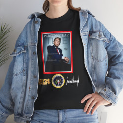 Trump Time Magazine Person Year 2024 T-Shirt Signature T-Shirt Trump Time V2
