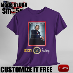 Trump Time Magazine Person Year 2024 T-Shirt Signature T-Shirt Trump Time V2