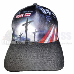 One Nation Under God Cap Hat Jesus Cross