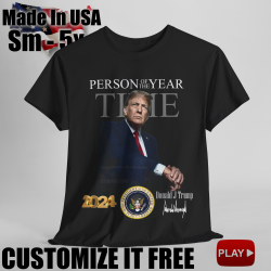 Trump Time Magazine Person Year 2024 T-Shirt Signature T-Shirt Trump Time V4