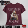 Print On Demand, completely customize your shirt! Upload pictures and text.