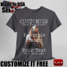 Print On Demand, completely customize your shirt! Upload pictures and text.