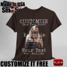 Print On Demand, completely customize your shirt! Upload pictures and text.