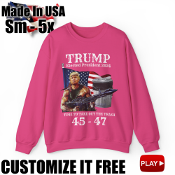 Trump Elected President 2024 Take Out The Trash Punisher Rambo 45 47 SweatShirt