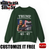 Trump Elected President 2024 Take Out The Trash Punisher Rambo 45 47 SweatShirt
