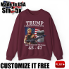 Trump Elected President 2024 Take Out The Trash Punisher Rambo 45 47 SweatShirt