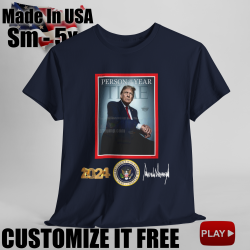 Trump Time Magazine Person Year 2024 T-Shirt Signature T-Shirt Trump Time V2