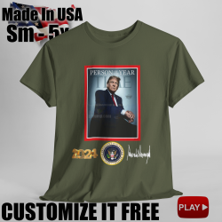 Trump Time Magazine Person Year 2024 T-Shirt Signature T-Shirt Trump Time V2