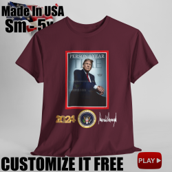 Trump Time Magazine Person Year 2024 T-Shirt Signature T-Shirt Trump Time V2