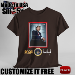 Trump Time Magazine Person Year 2024 T-Shirt Signature T-Shirt Trump Time V2